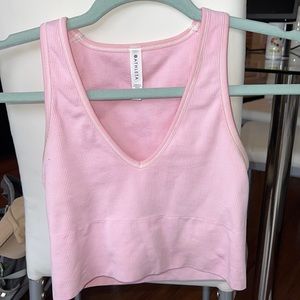 Athleta Aurora crop rib tank